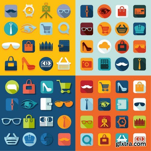 Flat Design Vector Collection, 25xEPS