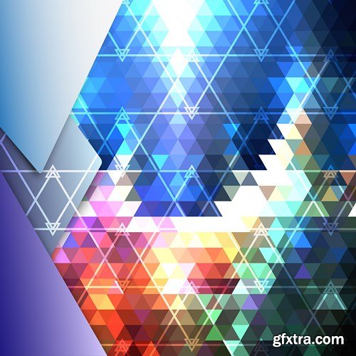 Geometric Abstract Backgrounds, 25xEPS