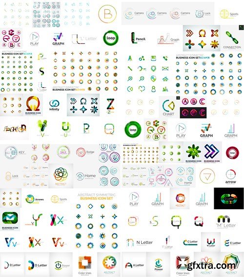 Logos, Icons & Design Elements - MEGA Vector Collection, 25xEPS