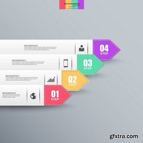 Stock Vector - Abstract Infographic Set, 25EPS