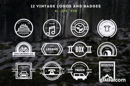 5in1 Mega Bundle v.11 : Logo - Badge Templates
