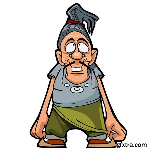 Funny Cartoon Character - Vector Stock, 25xEPS