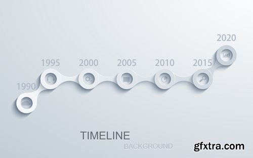 Vector Modern Timeline Infographic