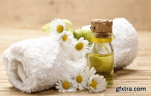 Collection of various types of aromatic oils for spa 25 HQ Jpeg