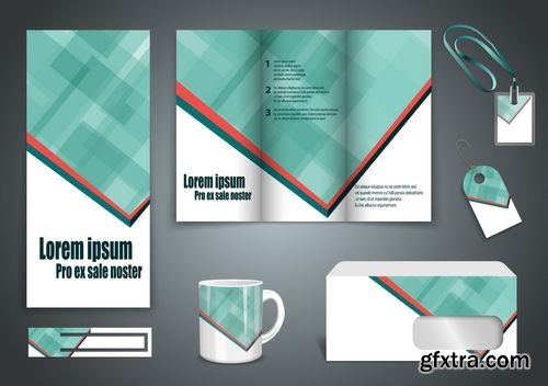 Vector - Set of Presentation of Flyer Design Content
