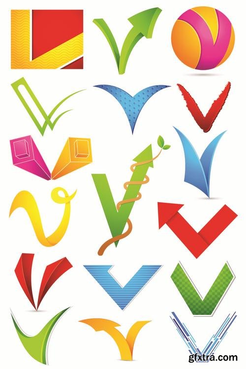 Stock Vector - Symbols For Logos, 25EPS