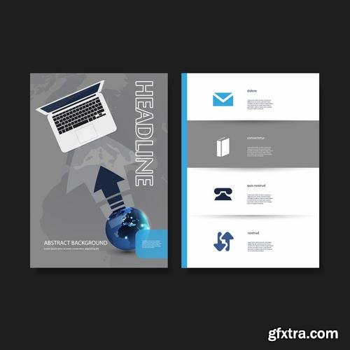 Stock Vector - Flyer Brochures or Cover Design Templates, 25EPS
