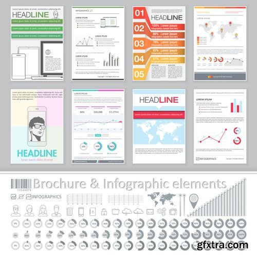 Vector - Creative Brochure Template Design for Business Data Visualization