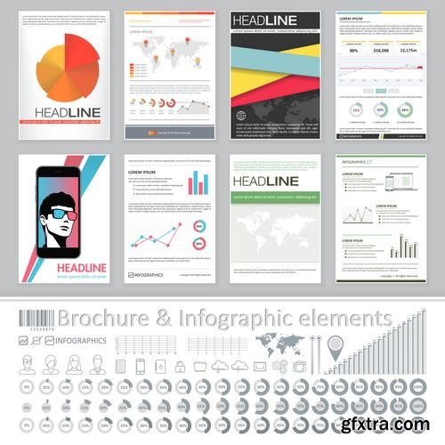 Vector - Creative Brochure Template Design for Business Data Visualization
