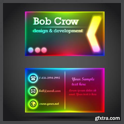 Stock Vector - Stylish Professional Business Cards, 54EPS