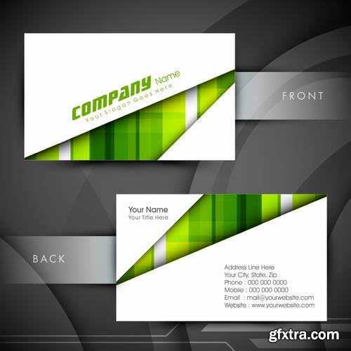 Stock Vector - Stylish Professional Business Cards, 54EPS