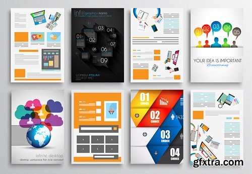 Flyer and Brochure Design 12, 25xEPS