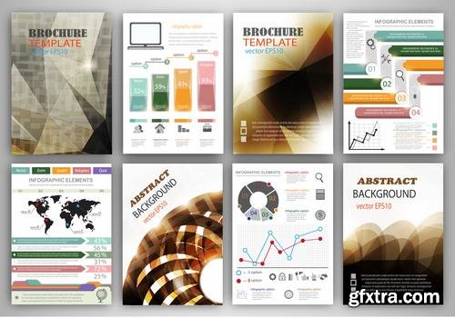 Stock Vector - Flyer & Brochure Design Templates, 25EPS