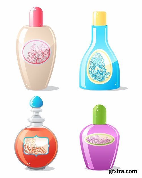 Collection of vector image detergents cleaning agents cleaning surface cleanliness 25 Eps