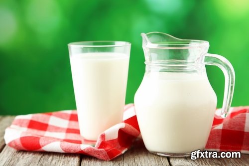 Collection of delicious milk dairy glass of yogurt bottle carafe 25 HQ Jpeg