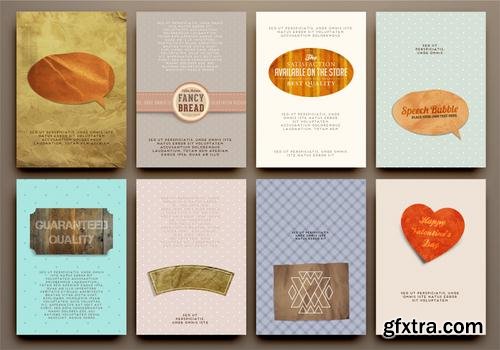 Stock Vector - Poster Flyer Brochure Design Templates Different Styles, 25EPS