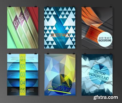Stock Vector - Poster Flyer Brochure Design Templates Different Styles, 25EPS