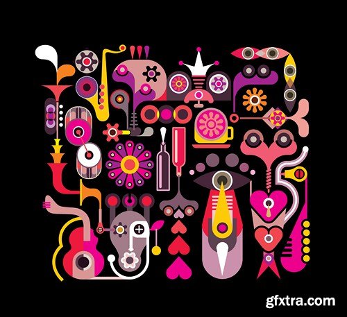 Design Abstract Illustrations - 25x EPS
