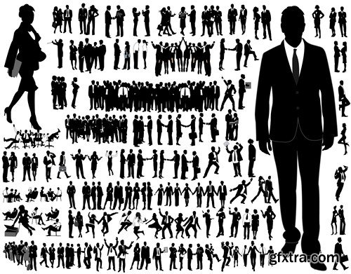 Business People Silhouettes - 25x EPS