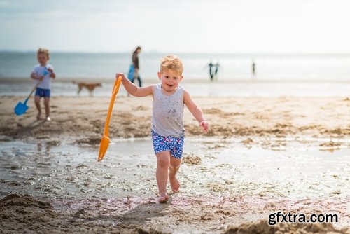 The collection of children on the beach Sea beach vacation travel vacation swimming 25 HQ Jpeg