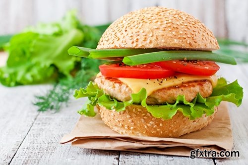 Collection of different kinds of food meal salad seafood steak sandwich bread 25 HQ Jpeg