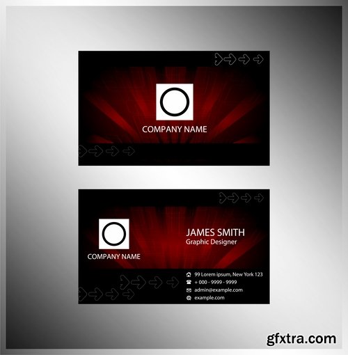 Collection of vector image business card business logo template banner 25 Eps