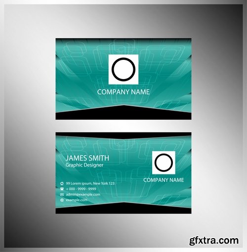 Collection of vector image business card business logo template banner 25 Eps
