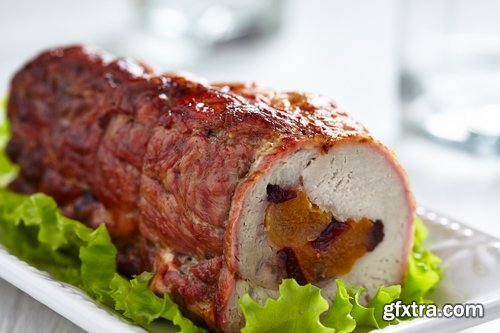 Collection of delicious grilled meatloaf roll stuffed with grilled meat 25 HQ Jpeg