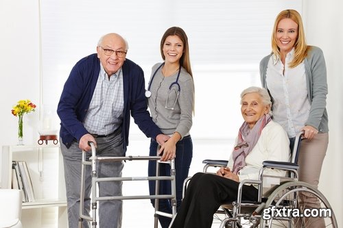 Collection of nurse nursing old people help the old man old woman 25 HQ Jpeg