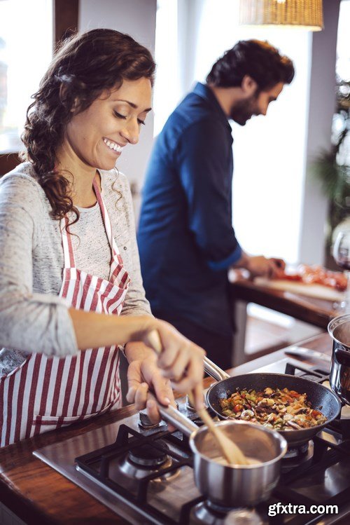 Young Couple is Cooking - 5 UHQ JPEG