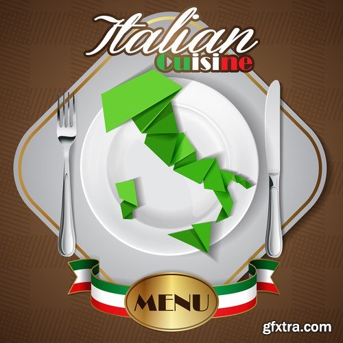 Italian restaurant menu - 8 EPS