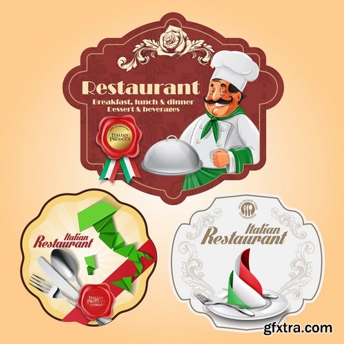 Italian restaurant menu - 8 EPS