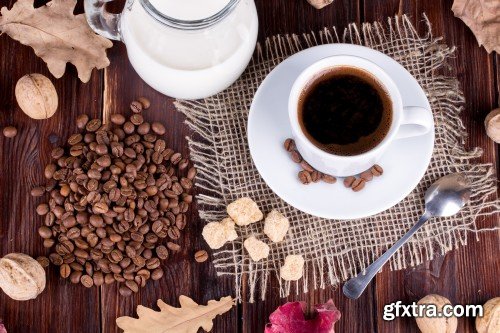 Coffee Cup, Coffee Beans 15xJPG