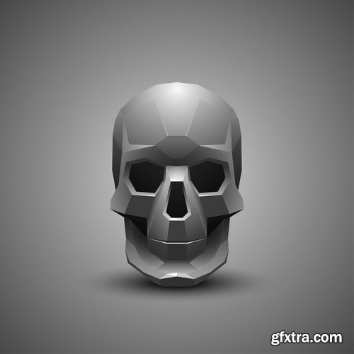 Skull illustration - 11 EPS
