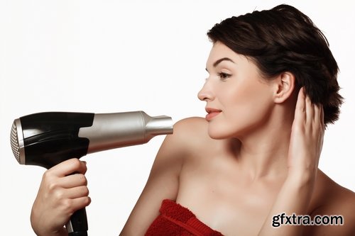 Collection girl woman and a hairdryer 25 HQ Jpeg