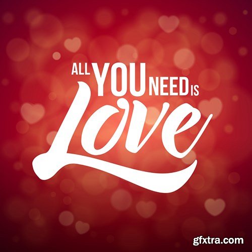 St. Valentine's Day, Hearts, Love - 25xEPS, AI