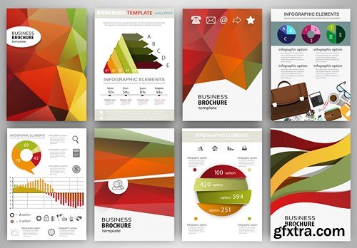 Design Flyer & Corporate Brochures 10 - 25xEPS
