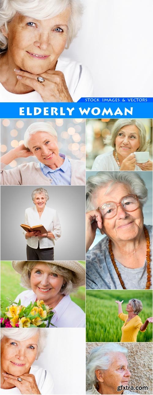 Elderly woman 8X JPEG