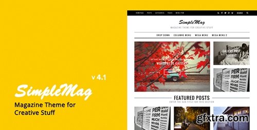 ThemeForest - SimpleMag v4.1 - Magazine theme for creative stuff - 4923427