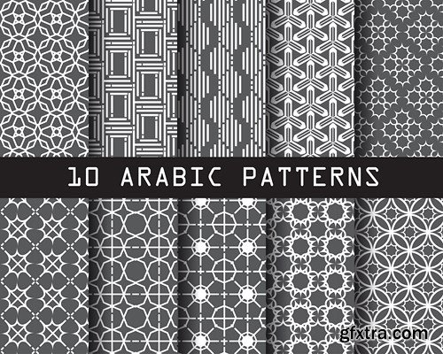 Islamic and Arabic Beautiful Patterns - 10xEPS
