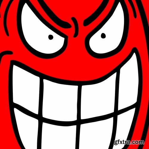 Collection of funny faces caricature cartoon character image to be printed on the fabric T Shirt 25 EPS