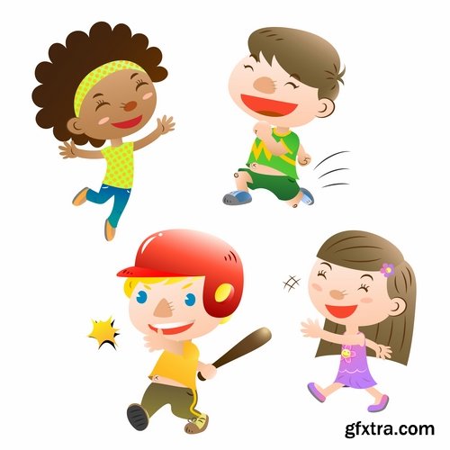 Collection of cartoon characters vector different picture man woman man 2-25 EPS
