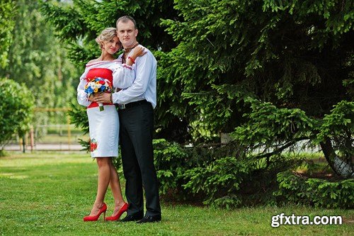 Wedding beautiful couple in traditional dress, 10 x UHQ JPEG