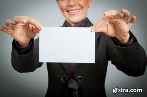 Collection a businessman business woman with business card presentation the presentation 25 HQ Jpeg