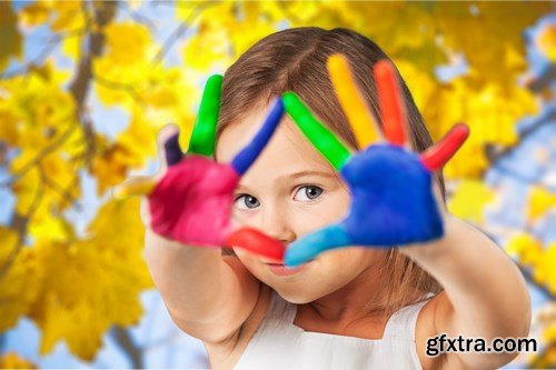 Kids Painted Color - 5 UHQ JPEG