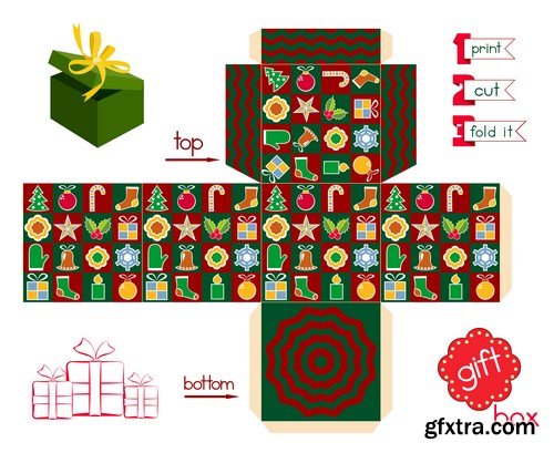 Printable Gift Box - 11 EPS