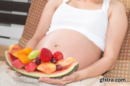 Collection of healthy food food for pregnant fruits vegetables apple juice vitamins 25 HQ Jpeg