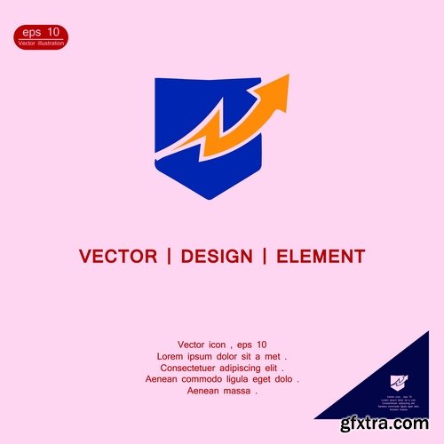 Logo icon business element advertising poster signboard 3-25 EPS