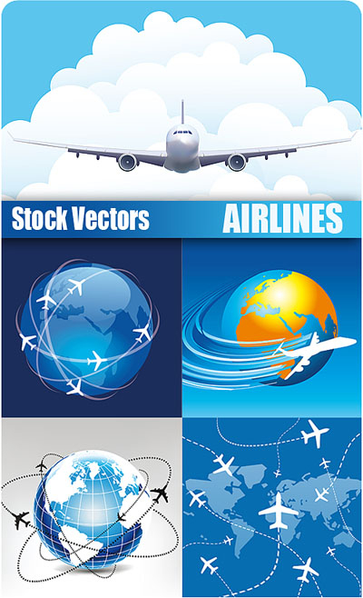 Stock Vectors - Airlines