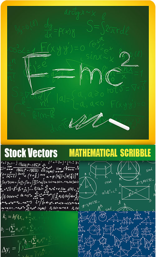 Stock Vectors - Math scribble